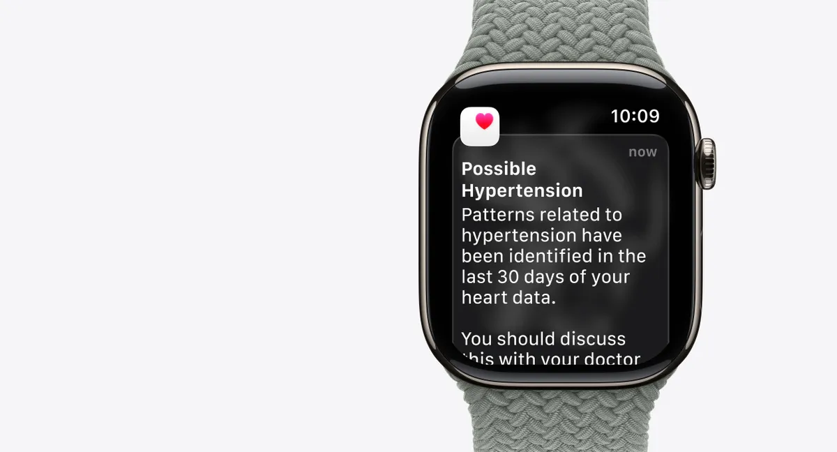 Известие за хипертония на Apple Watch