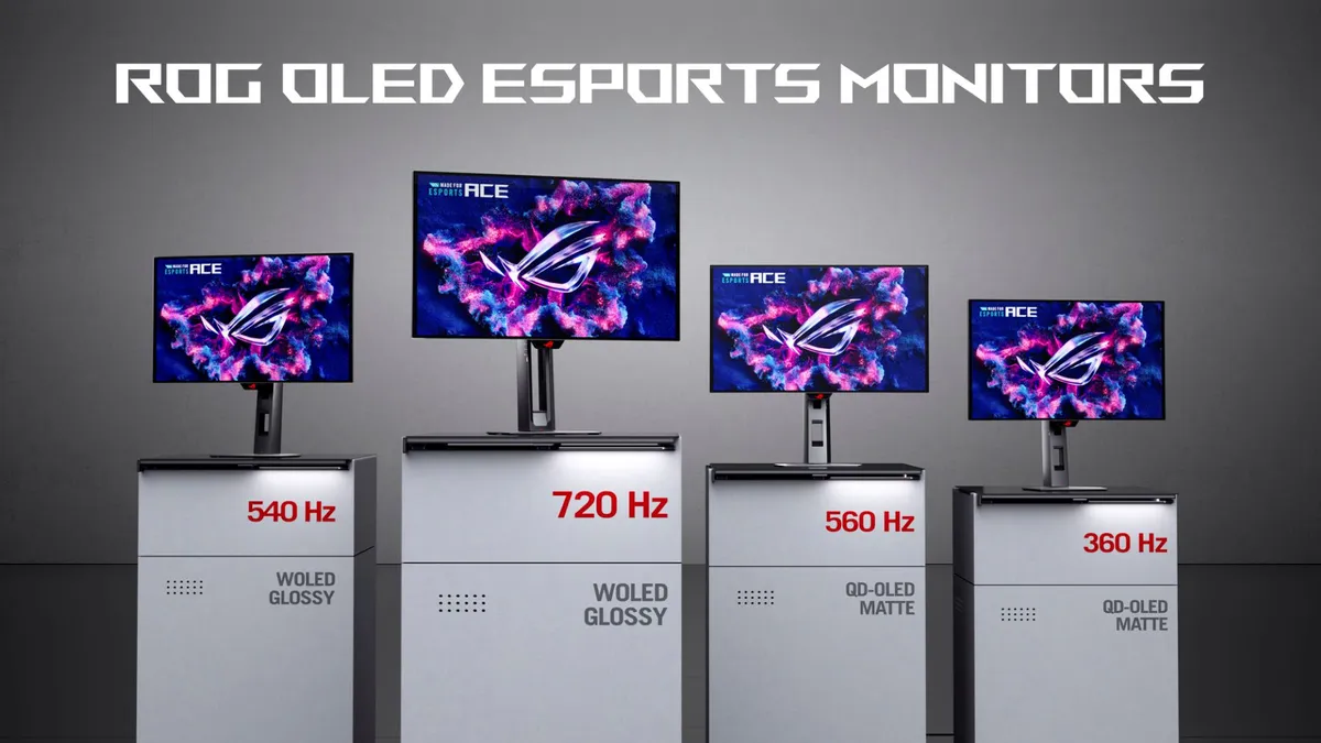 Новите 24,5-инчови ROG монитори с OLED панели