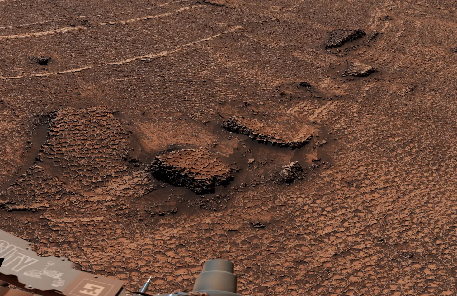 Curiosity откри поле от пчелни текстури на Марс