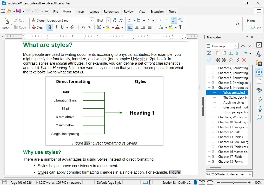 Текстовият редактор на LibreOffice, върху който е базирана Collabora