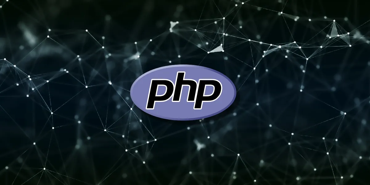 Логото на PHP върху тъмен фон
