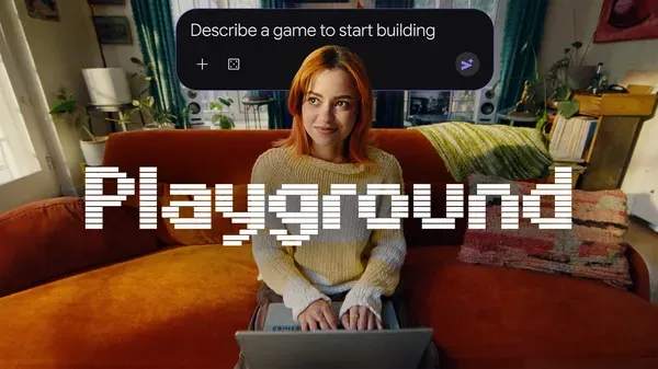Playground в Google Labs — създаване на игра от текстов промпт