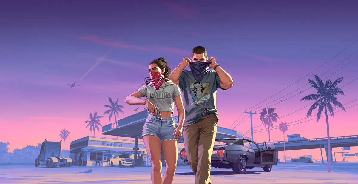 Ключово изображение от Grand Theft Auto VI с Луси и Джейсън