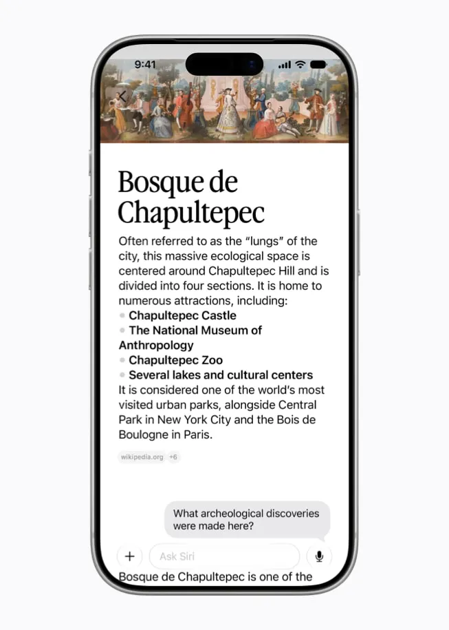 Новото приложение Siri с история на разговорите