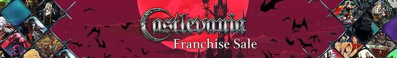 Банер на юбилейната разпродажба на Castlevania