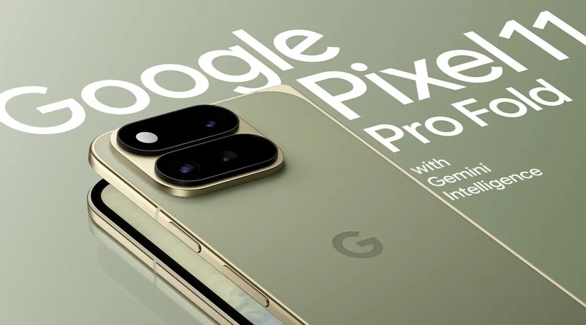 Кадър от официалния тизър на Pixel 11 Pro Fold