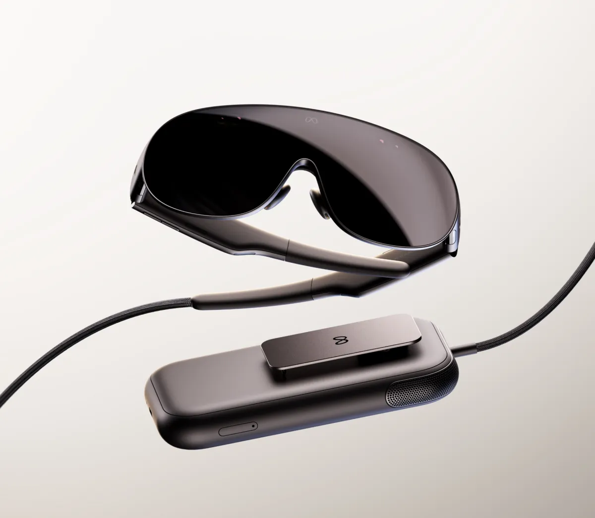 Близък план на Meta VR Glasses