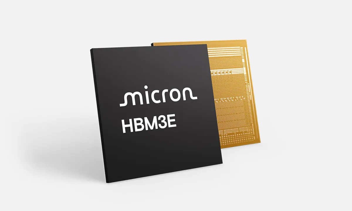 Модул HBM3E памет на Micron