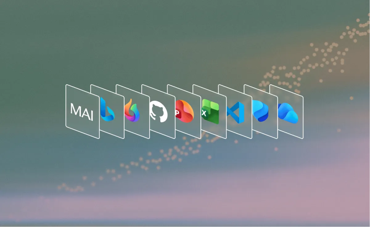 Илюстрация на Microsoft AI за производителността на MAI моделите
