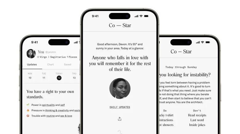 Логото на Co-Star върху екран на смартфон