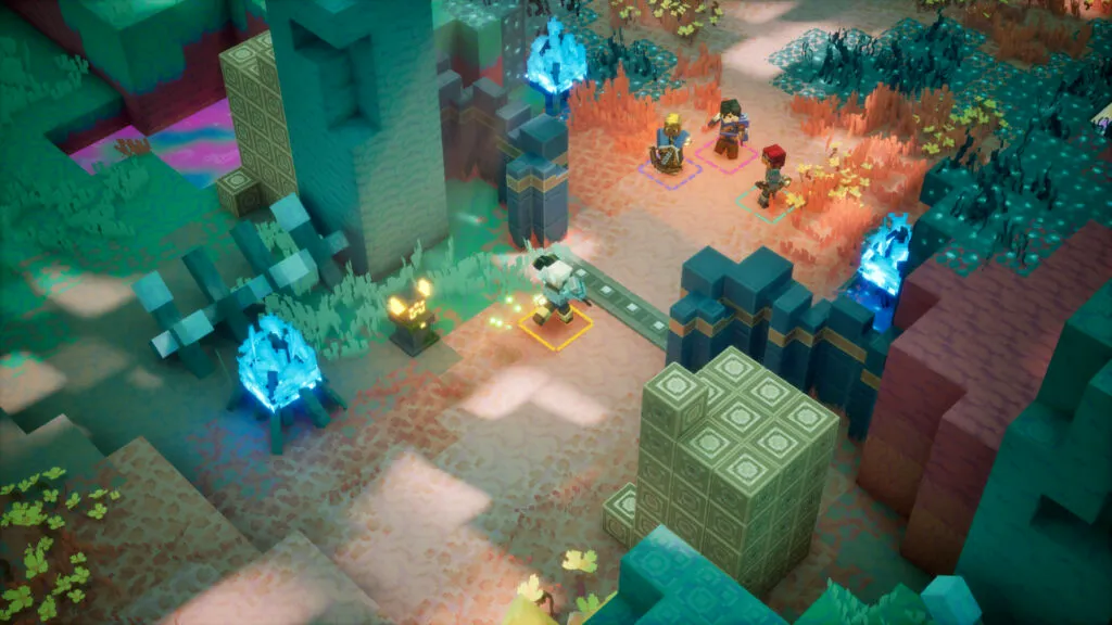 Бой с мобове в Minecraft Dungeons II