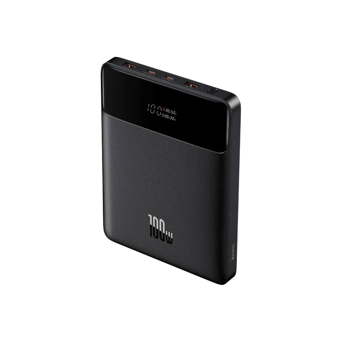 Baseus Blade 100W — плосък power bank с дигитален дисплей и четири порта
