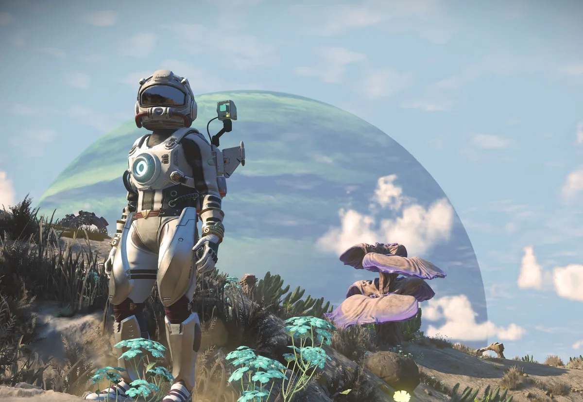 No Man's Sky на iPad в пейзажен режим