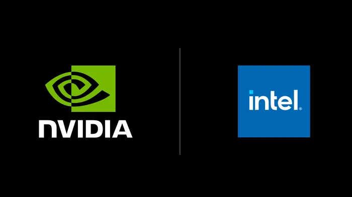 Логата на NVIDIA и Intel едно до друго