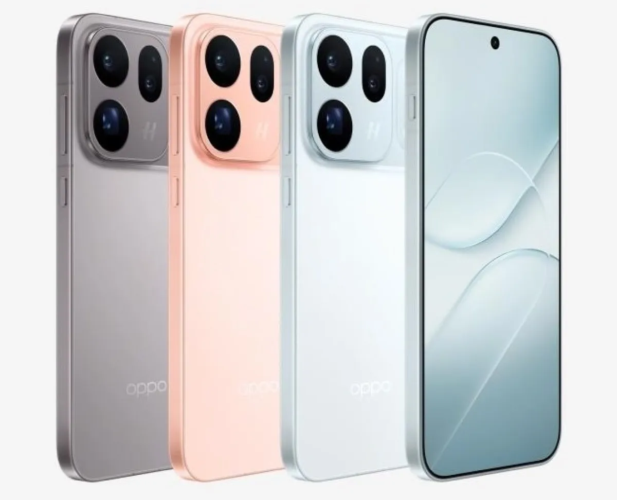 Oppo Find X10 в трите си цвята — Light Titanium, Clear Orange и Ice Blue