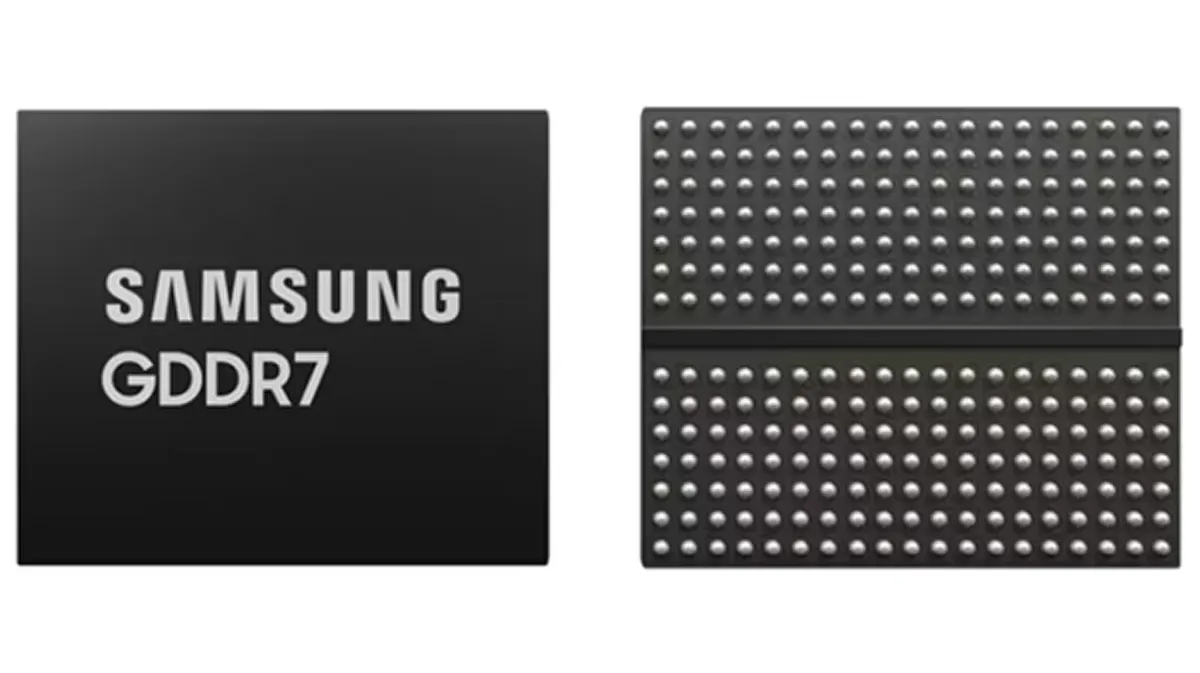 24-гигабитови GDDR7 чипове на Samsung, отпред и отзад