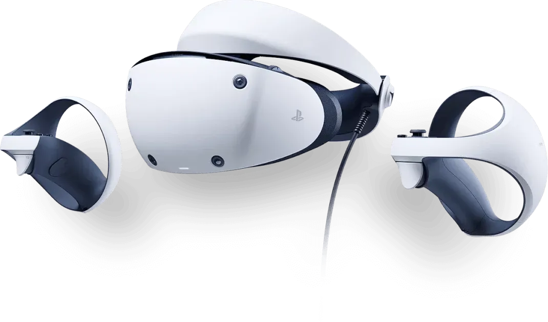 PlayStation VR2 с двата контролера Sense