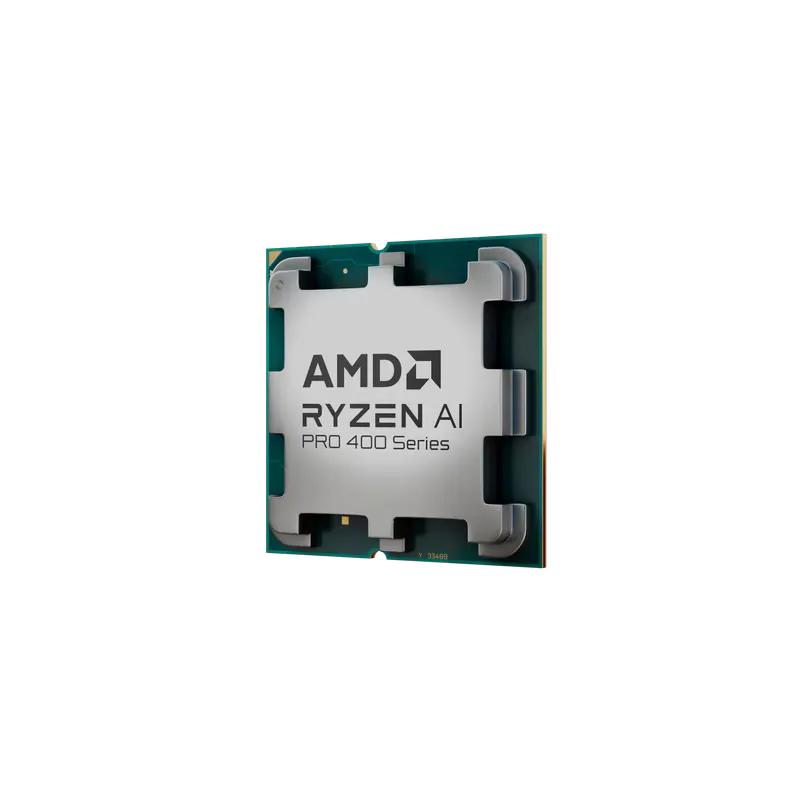 Процесор AMD Ryzen AI PRO 400 в официална снимка на производителя