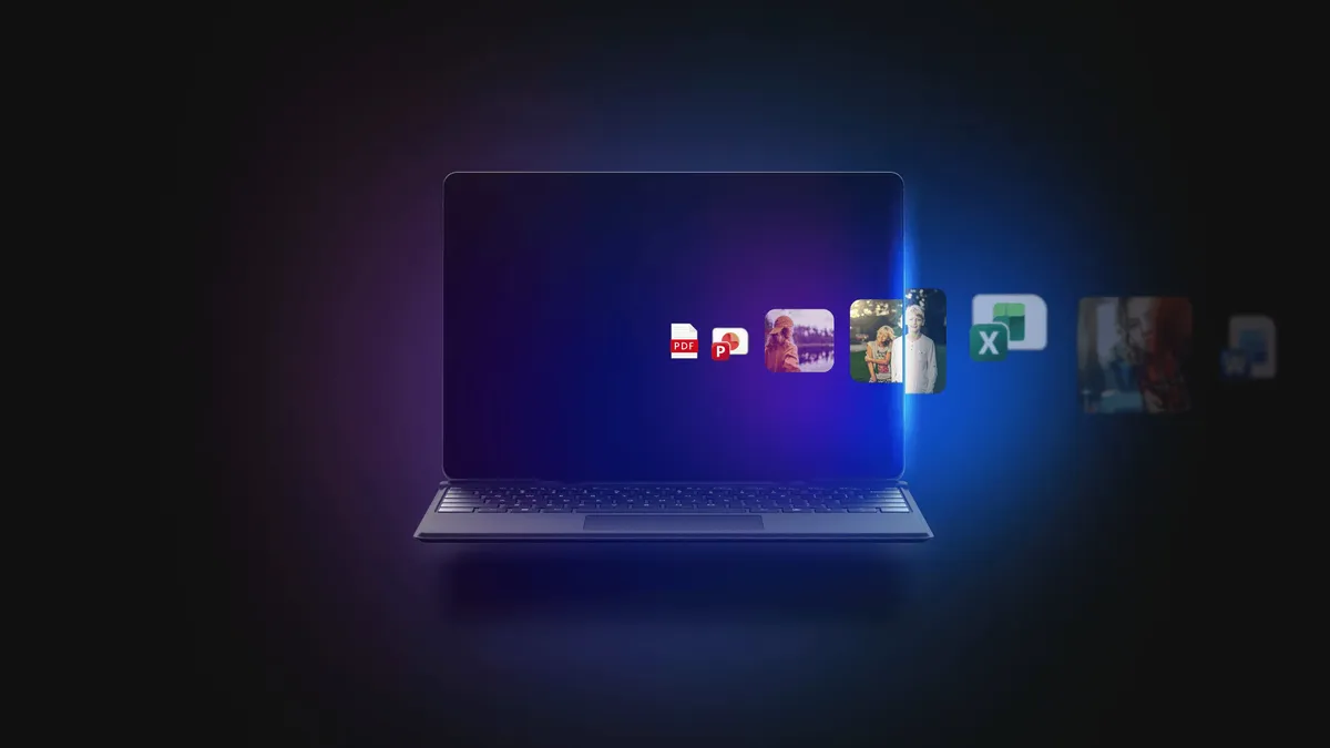 Работен плот на Windows 11 с новата лента на задачите