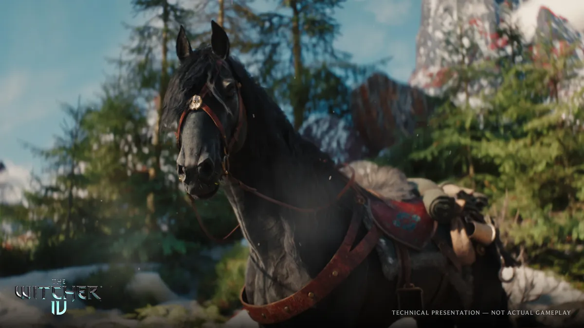 Ciri и Kelpie в техническото демо на The Witcher 4 върху Unreal Engine 5